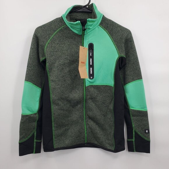 Reima Liukuen Fleece Fill Zip Jacket Boys Size US12 Y NWT Regular Fit - Picture 1 of 12